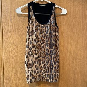 Juniors Leopard Print Tank Top